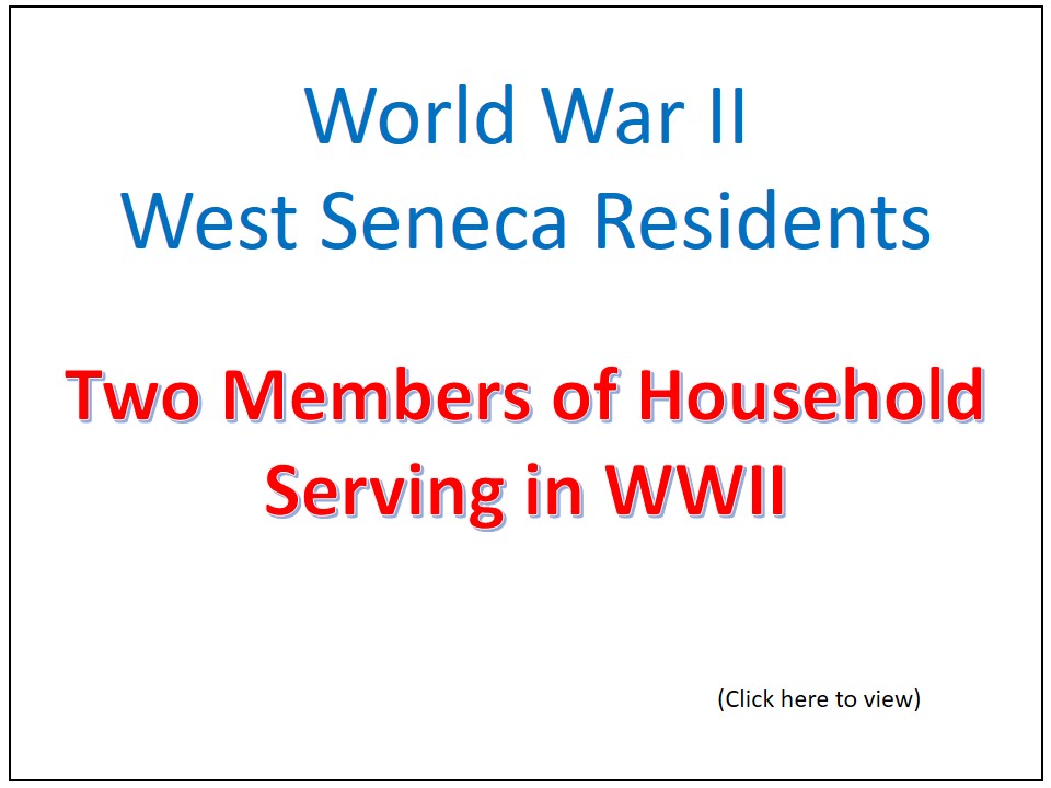 Two Members of Household Served in WWII